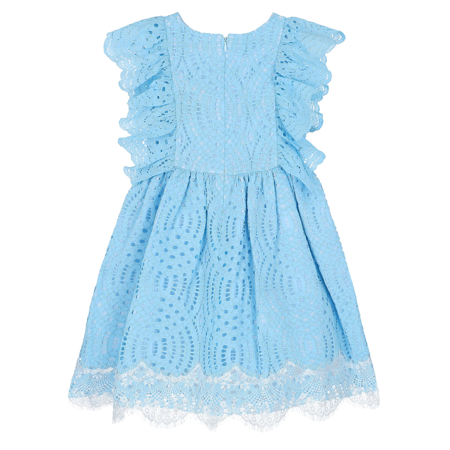 فستان دانتيل باللون الأزرق, 2, hi-res