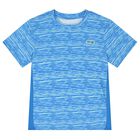 طقم شورت اولاد بالشعار باللون الازرق , 2, hi-res