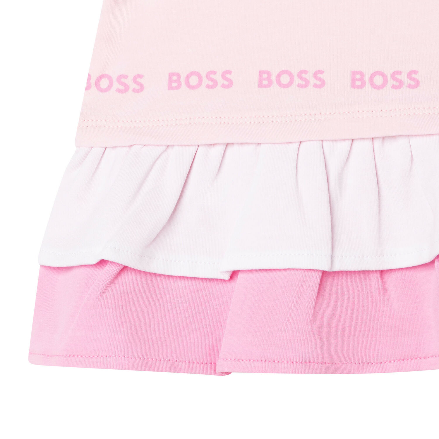 Baby Girls Pink Logo Dress, 1, hi-res image number null