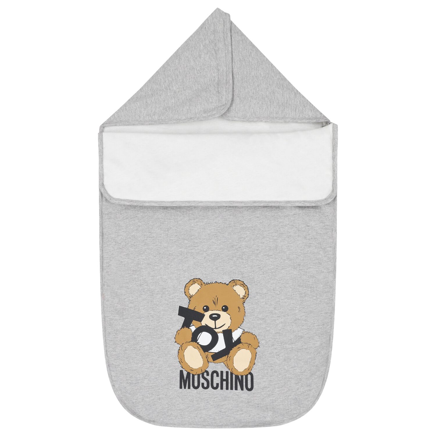 مدس بالشعار بطبعه تيدى بير باللون الرمادى, 4, hi-res