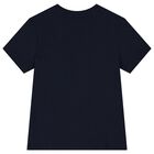 Boys Navy Blue Logo T-Shirt, 2, hi-res