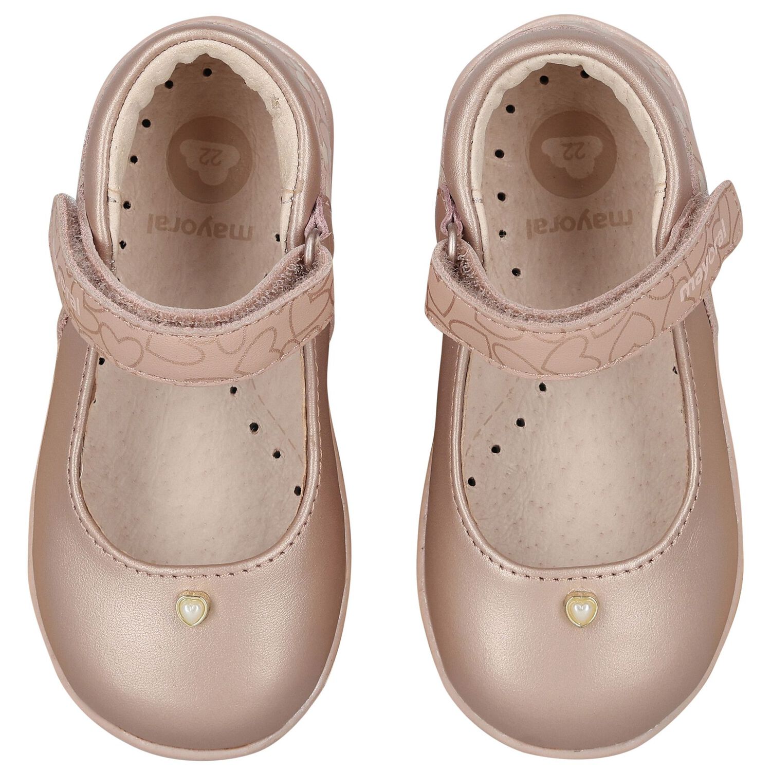 Younger Girls Rose-Gold Shoes, 1, hi-res image number null