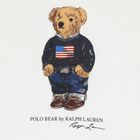 Boys White Polo Bear T-Shirt, 1, hi-res