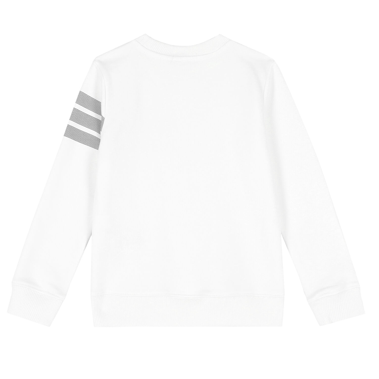 Boys White Logo Sweatshirt, 1, hi-res image number null