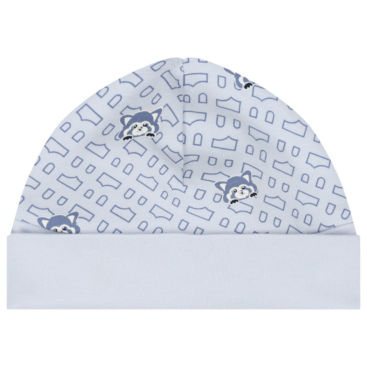 طقم أولاد هدايا أفرول بالشعار باللون الأزرق, 2, hi-res