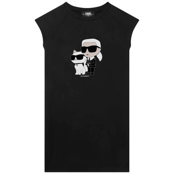 Girls Black Logo Dress