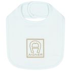 Baby Boys Blue Logo Bib, 2, hi-res