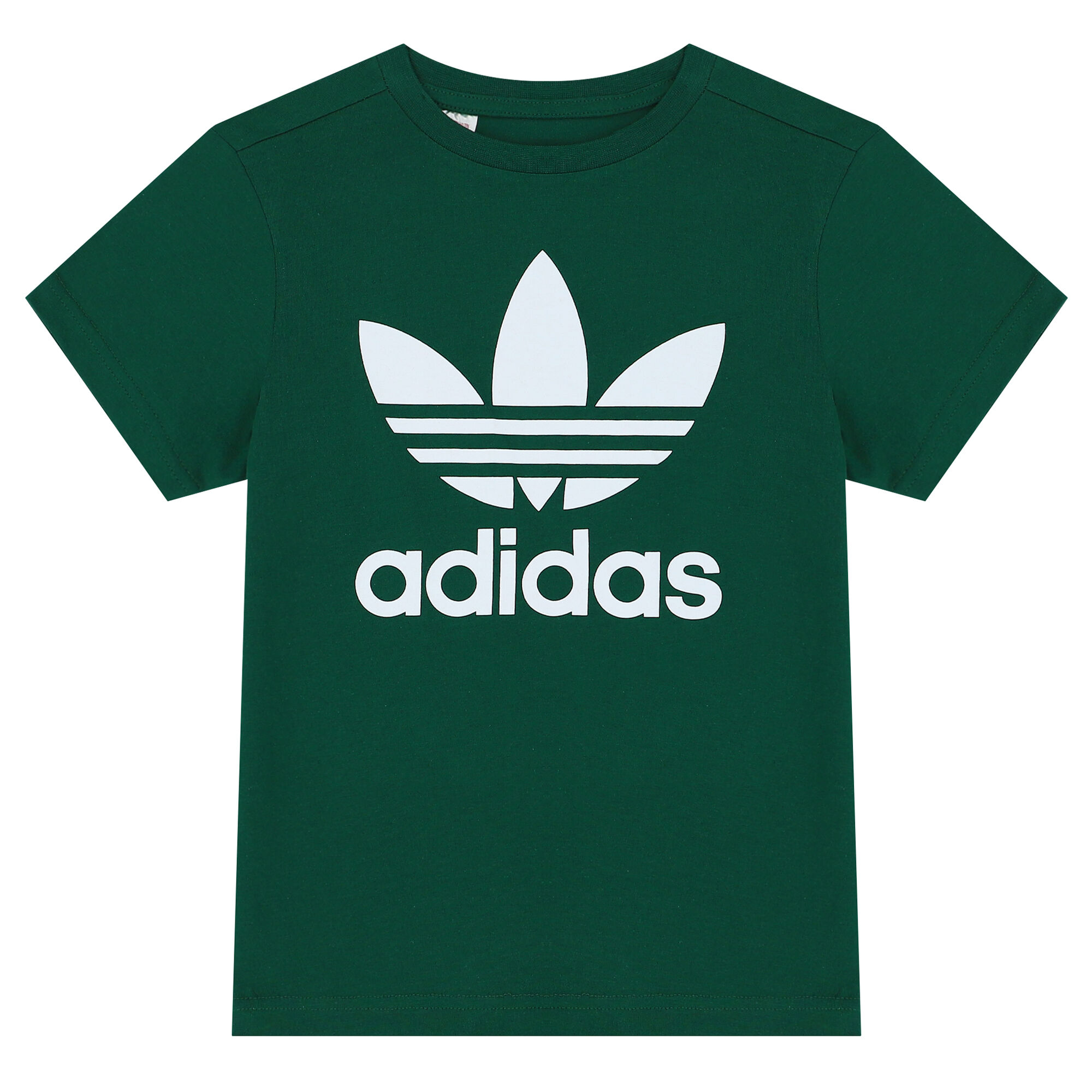 Adidas Kids Green Trefoil Logo T Shirt Junior Couture UAE