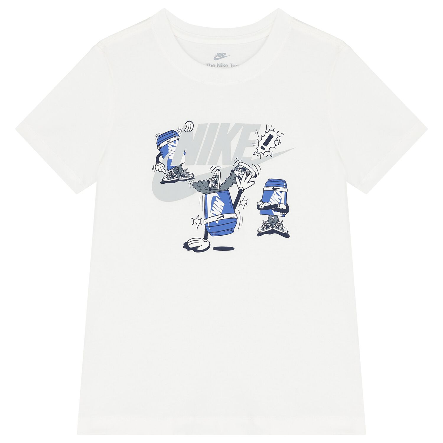 Boys White Logo T-Shirt, 2, hi-res