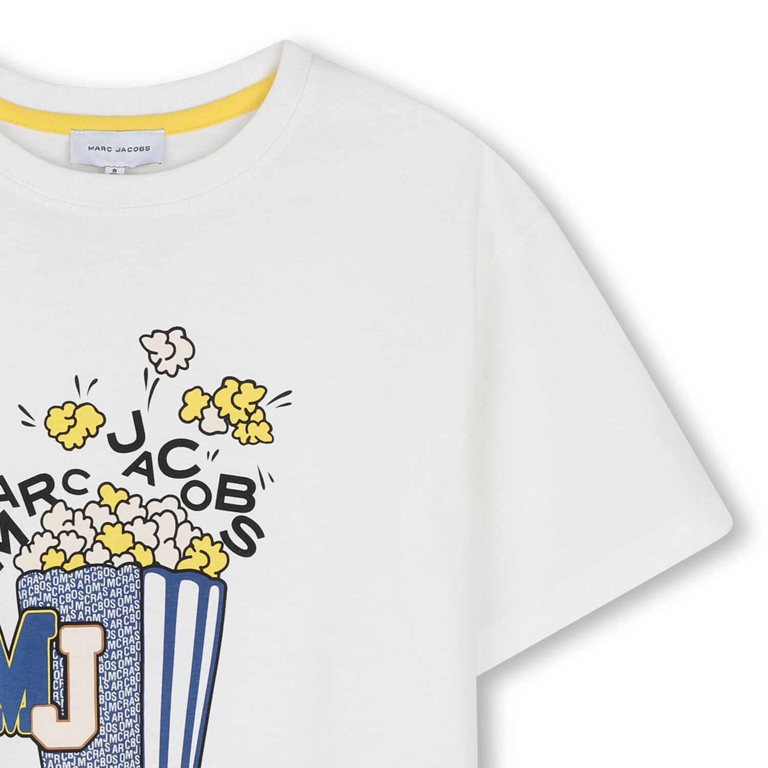 Boys Ivory Popcorn Logo T-Shirt, 1, hi-res