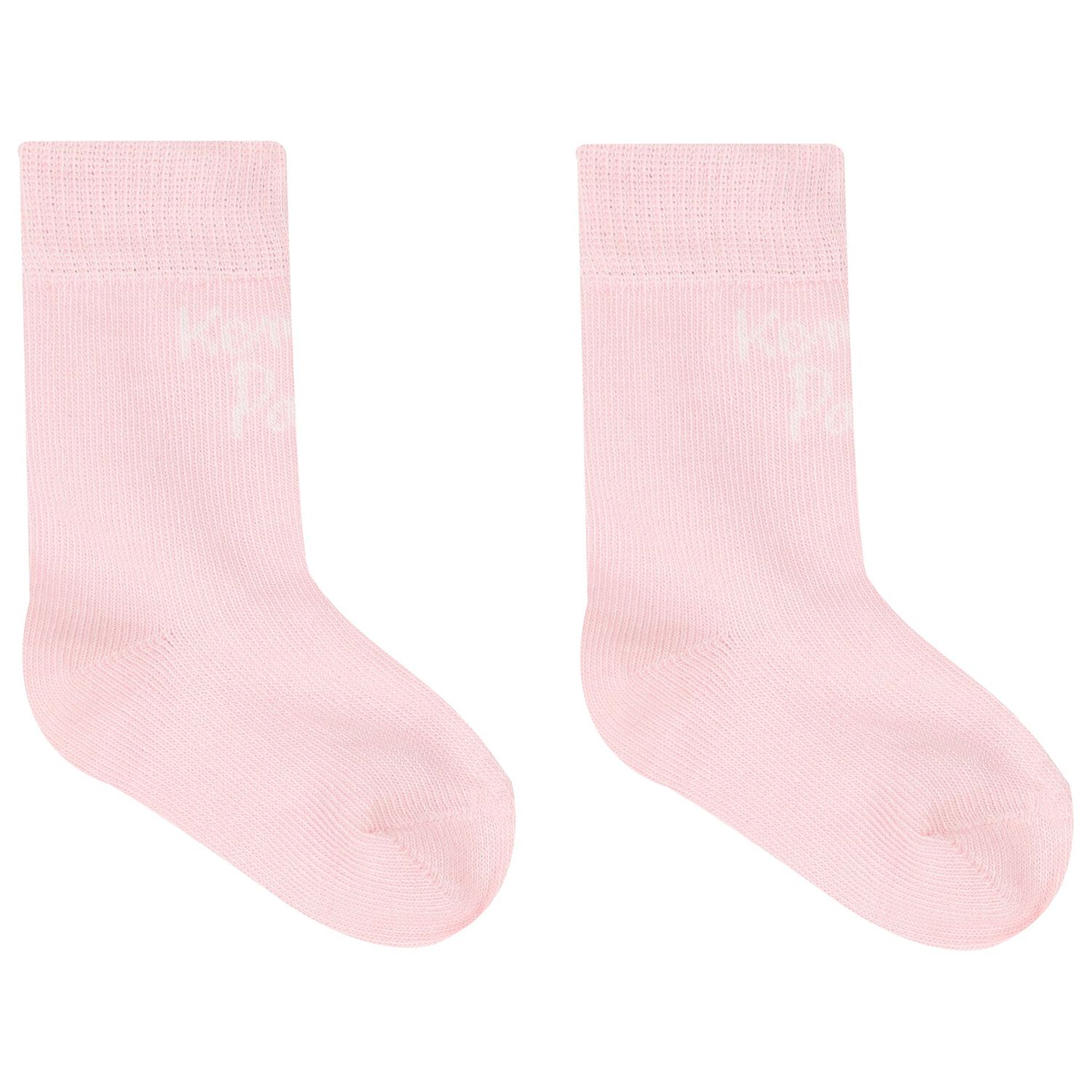 Baby Girls Pink Logo Socks ( 2-Pack ), 1, hi-res image number null