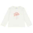 طقم تنورة بنات باللون العاجي و الوردي, 1, hi-res