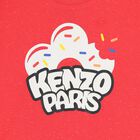 تشيرت بشعار الدونات باللون الاحمر للاولاد , 1, hi-res