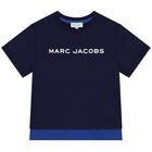 Boys Navy Blue Logo T-Shirt, 1, hi-res