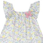 Girls Ivory Floral Dress, 1, hi-res
