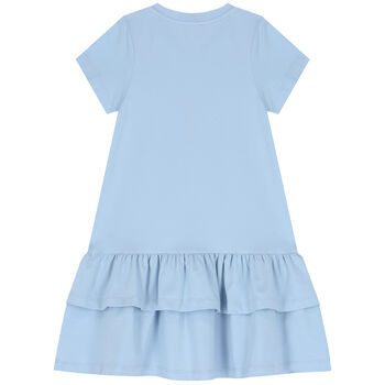 Girls Blue Logo Dress