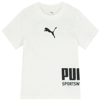 Boys White Logo T-Shirt