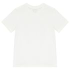 Boys White Logo T-Shirt, 1, hi-res