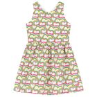 Girls Multi-Coloured Hearts Dress, 1, hi-res