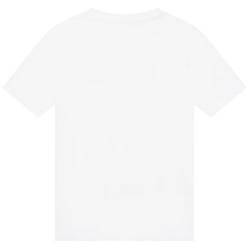 Boys White Logo Mini-Me T-Shirt