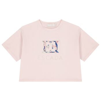 Girls Pink Logo T-Shirt