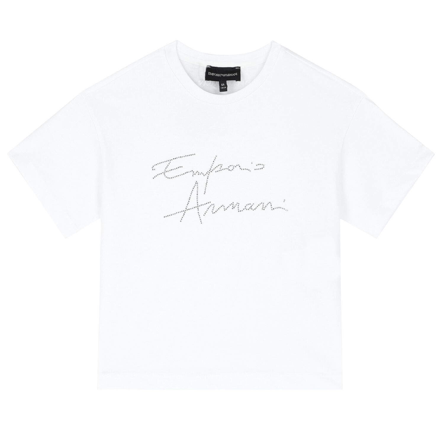 Girls White Logo T-Shirt, 2, hi-res image number null