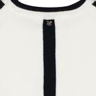 Girls Ivory & Black Knitted Dress, 1, hi-res