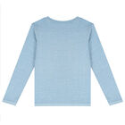 Boys Blue Logo Top, 1, hi-res