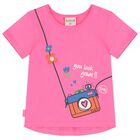 Girls Pink Camera Leggings Set, 1, hi-res