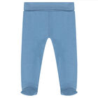 Baby Girls White & Blue 4-Piece Set, 3, hi-res