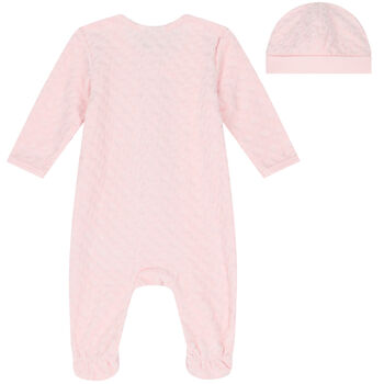 Baby Girls Pink Babygrow Gift Set