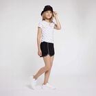 Girls White Logo Trainers, 1, hi-res