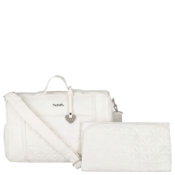 Ivory Quilted Baby Changing Bag ( 32cm )