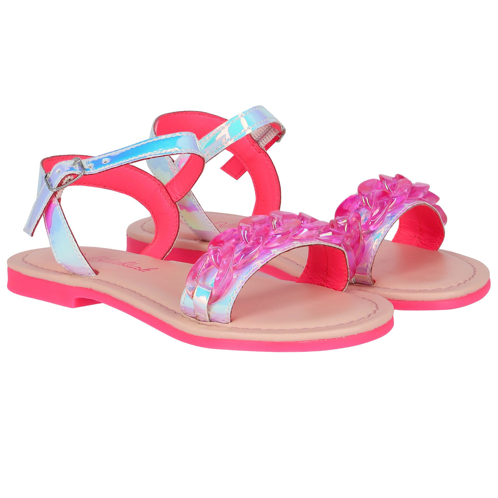 Iridescent slippers on sale
