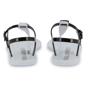 صندل جيلي من كارل اند شوبيت باللون الابيض للبنات 