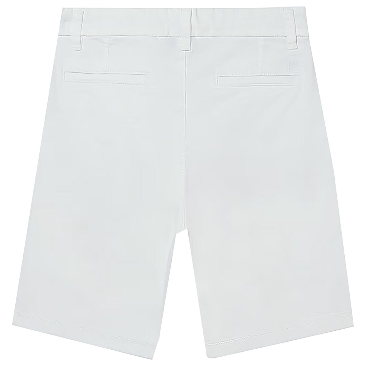 Boys White Chino Shorts, 6, hi-res