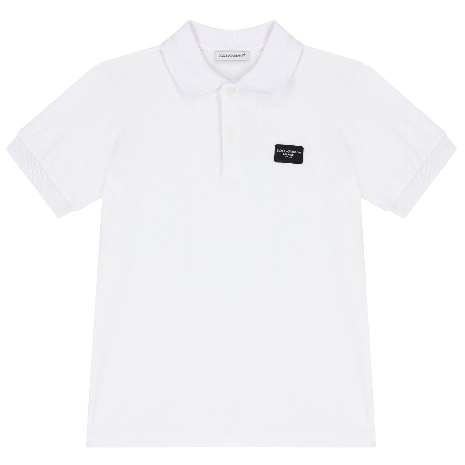 Boys White Logo Polo Shirt, 1, hi-res image number null