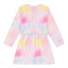 طقم بنات فستان بالشعار متعدد الألوان, 1, hi-res