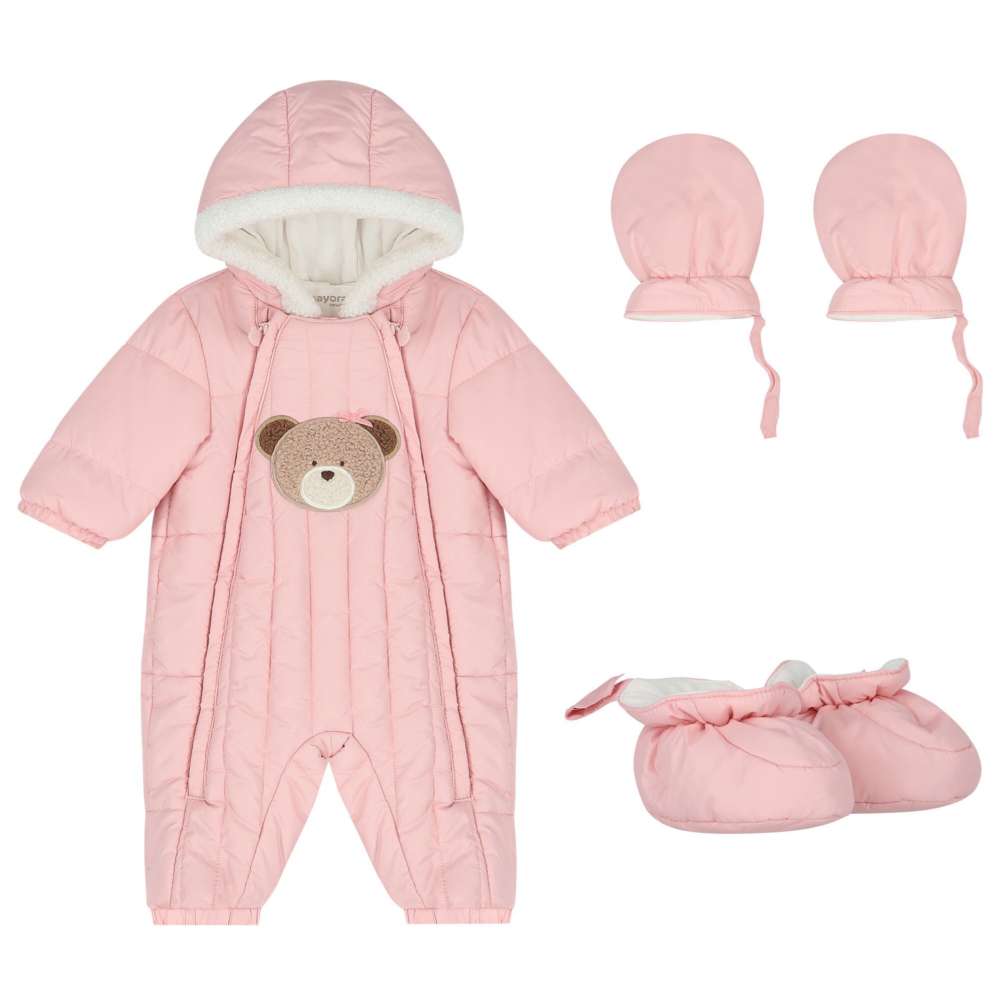 Mayoral Baby Girls Pink Snowsuit Junior Couture UAE