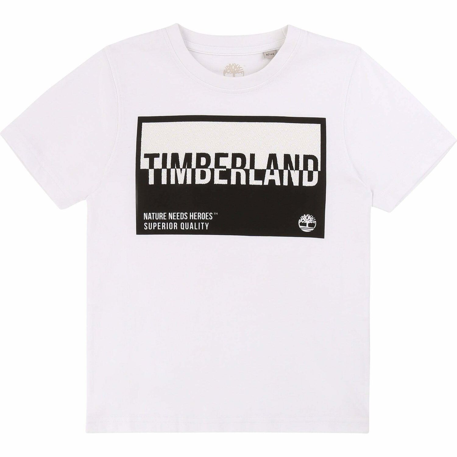 Boys White & Black Logo T-Shirt, 1, hi-res image number null