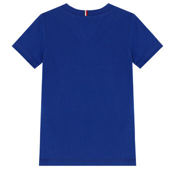 Boys Blue & Navy Logo T-Shirt