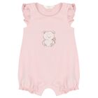 Baby Girls Pink & White Rompers ( 3-Pack ) , 1, hi-res