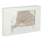 White & Beige Teddy Bear Baby Hooded Towel, 1, hi-res