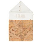 Beige & White Geo Map Baby Nest, 1, hi-res