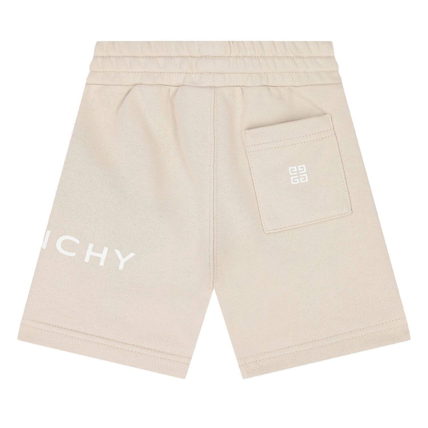 Younger Boys Beige Logo Shorts, 1, hi-res image number null