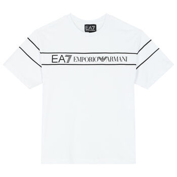 Boys White Logo T-Shirt