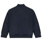Boys Navy Blue Reversible Puffer Jacket, 1, hi-res