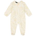 Ivory & Beige Barocco Babygrow Gift Set, 1, hi-res