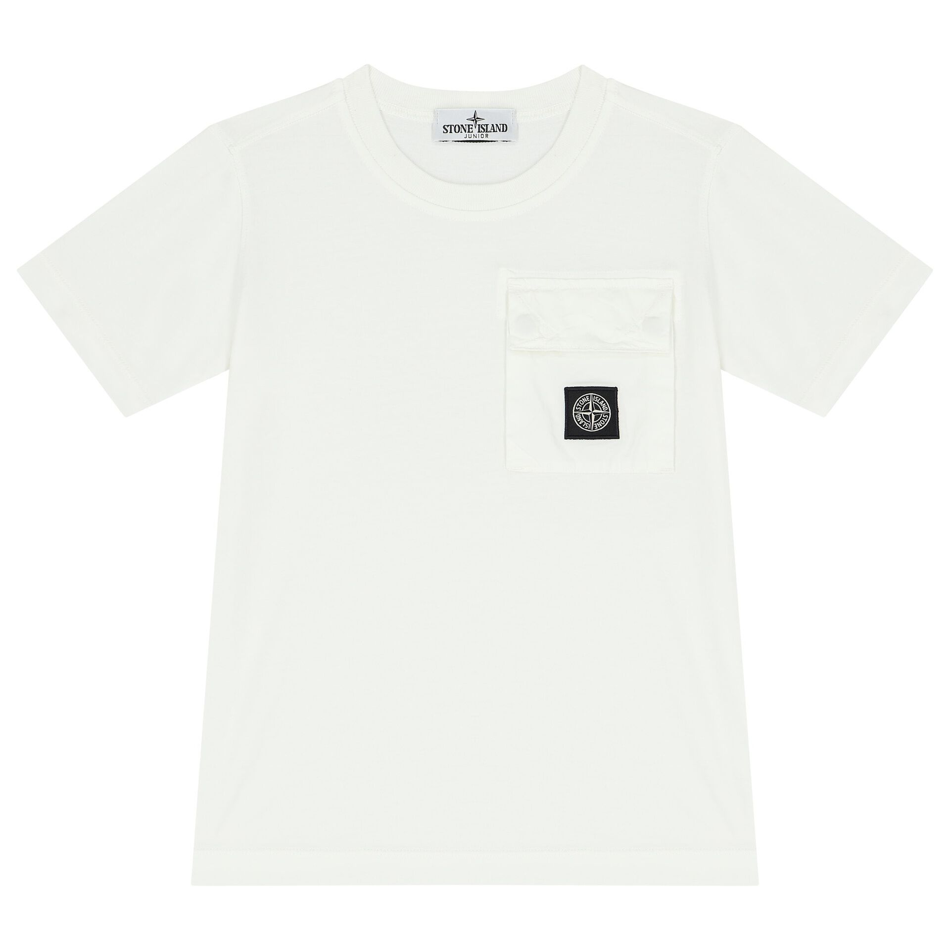 Stone island white logo t shirt deals