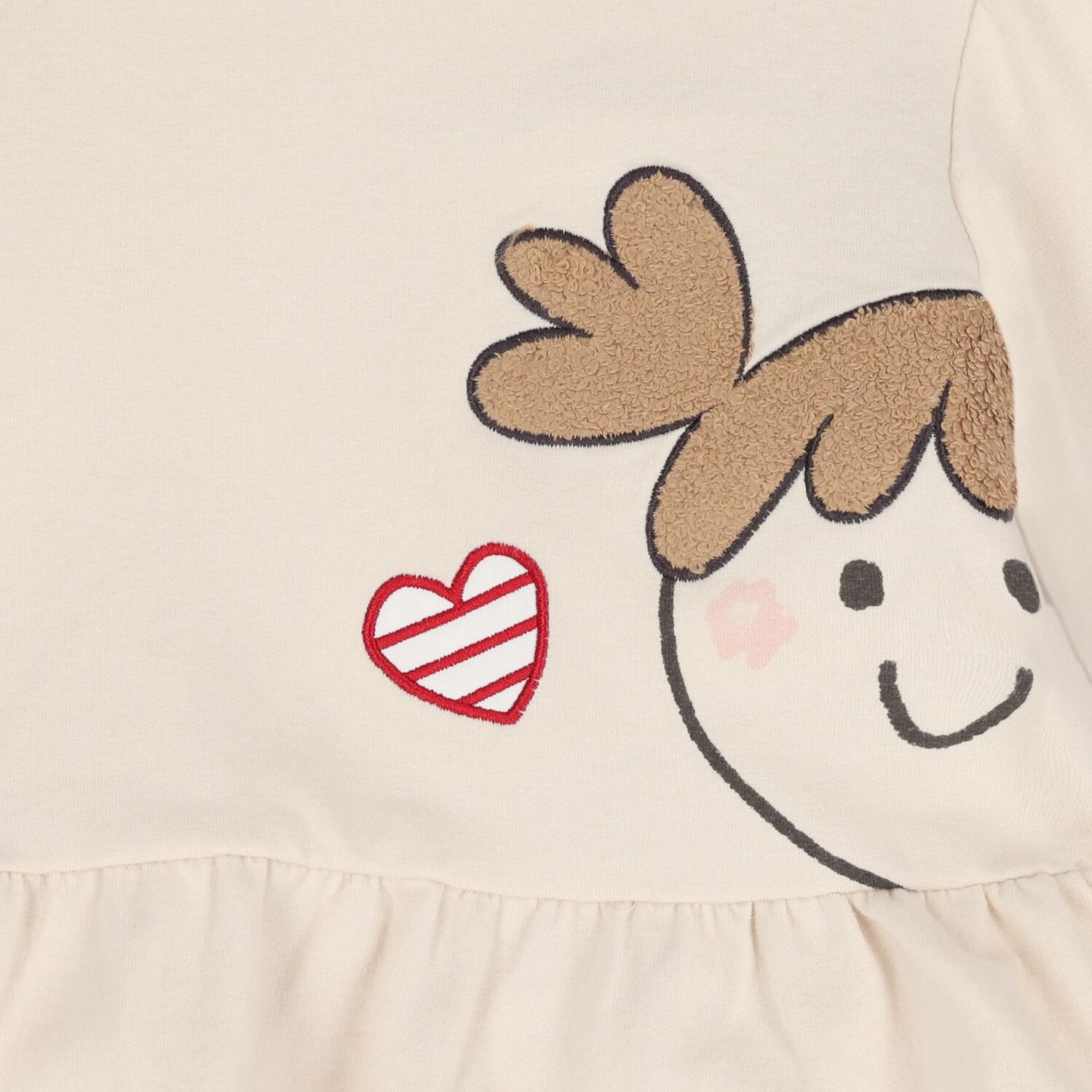 طقم ليجينز للبنات باللون الاحمر والعاجى , 2, hi-res